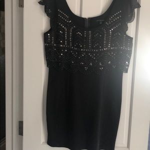 American Eagle black beaded dress